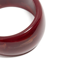 Red Acrylic Thick Front Bangle - link has visual effect only