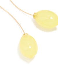 Gold Lemon Drop Earrings - link has visual effect only