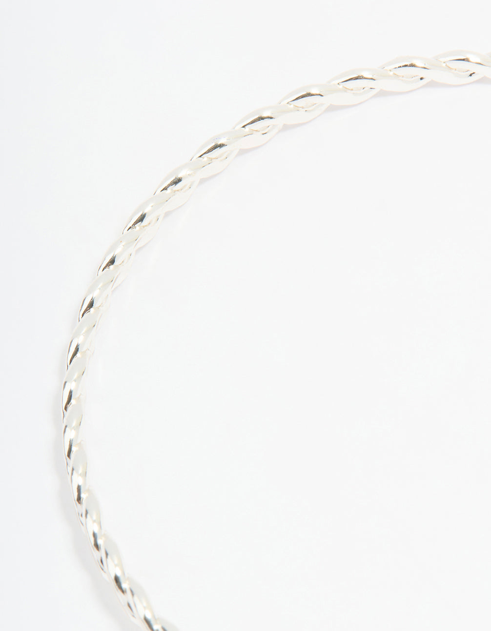 Silver Plated Cross & Faith Bangle