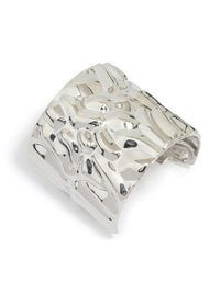 Silver Molten Curved Ponytail Hair Hook - link has visual effect only