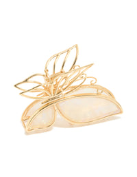 Gold Iridescent Acrylic Butterfly Claw Clip - link has visual effect only