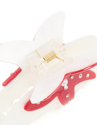 Pink Starfish Curved Claw Clip - link has visual effect only
