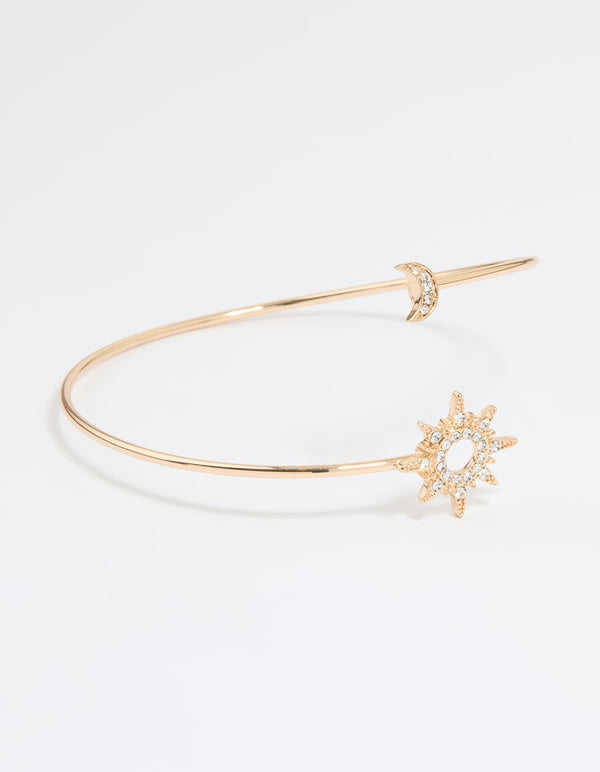Gold Celestial Diamante Arm Cuff