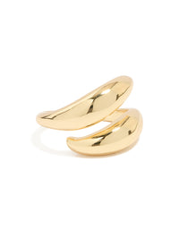 Gold Plated Double Layered Twist Ring - link has visual effect only