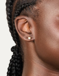 Gold Plated Surgical Steel 5mm Prism Stud Earrings - link has visual effect only
