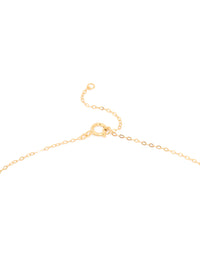 Gold Plated Sterling Silver Large Bow Necklace - link has visual effect only