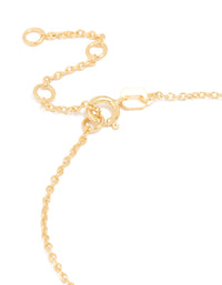 Gold Plated Sterling Silver Pearl Charm Bracelet - link has visual effect only