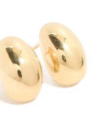 Waterproof Gold Plated Stainless Steel Chunky Stud Earrings - link has visual effect only