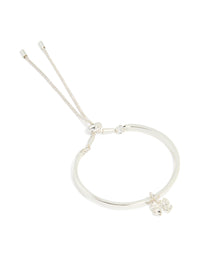 Silver Bow Toggle Bracelet - link has visual effect only