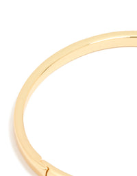 Gold Simple Hinged Bangle - link has visual effect only