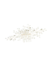 Silver Diamante Beaded Hair Comb - link has visual effect only