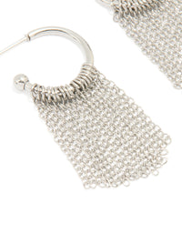 Waterproof Stainless Steel Tassel Hoop Earrings - link has visual effect only