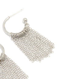 Waterproof Stainless Steel Tassel Hoop Earrings - link has visual effect only