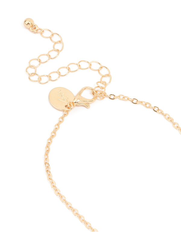 Kids Gold Pink & Purple Cat Best Friends Necklaces 2-Pack