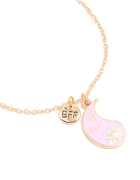 Kids Gold Pink & Purple Paisley Best Friends Charm Bracelets 2-Pack - link has visual effect only