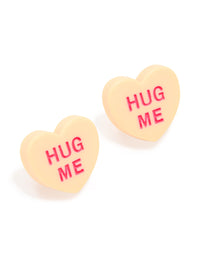 Acrylic Candy 'Hug Me' Stud Earrings - link has visual effect only