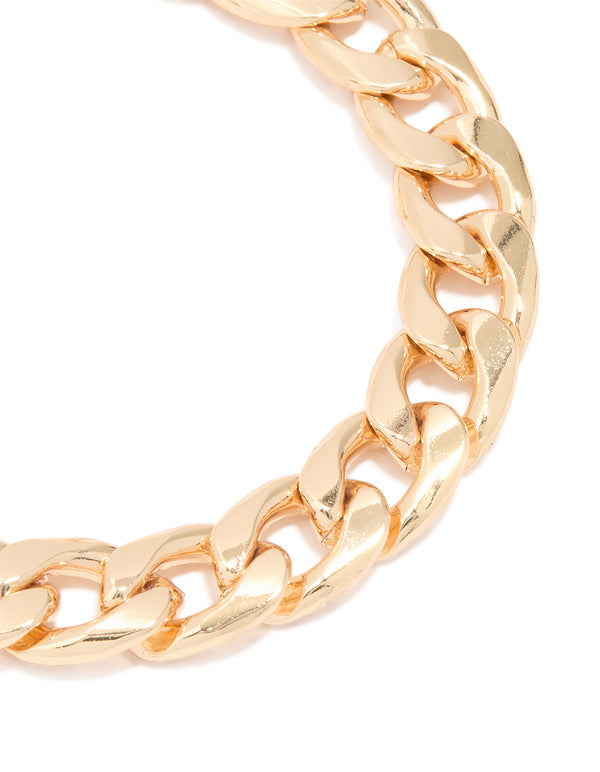 Gold Cuban Chain T&O Bracelet