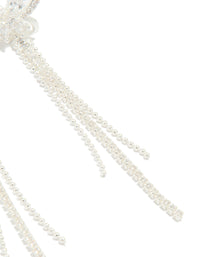 Silver Plated Cubic Zirconia Butterfly Drop Earrings - link has visual effect only