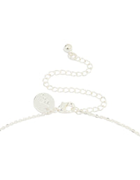 Silver Plated Mother Of Pearl & Cubic Zirconia Butterfly Y-Necklace - link has visual effect only