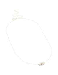 Silver Plated Cubic Zirconia Rondell Necklace - link has visual effect only