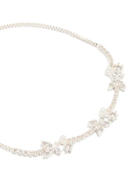 Silver Plated Pearl & Mini Butterfly Toggle Bracelet - link has visual effect only