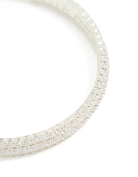 Silver Plated Cupchain Wrap Bracelet - link has visual effect only