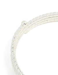 Silver Plated Cupchain Wrap Bracelet - link has visual effect only