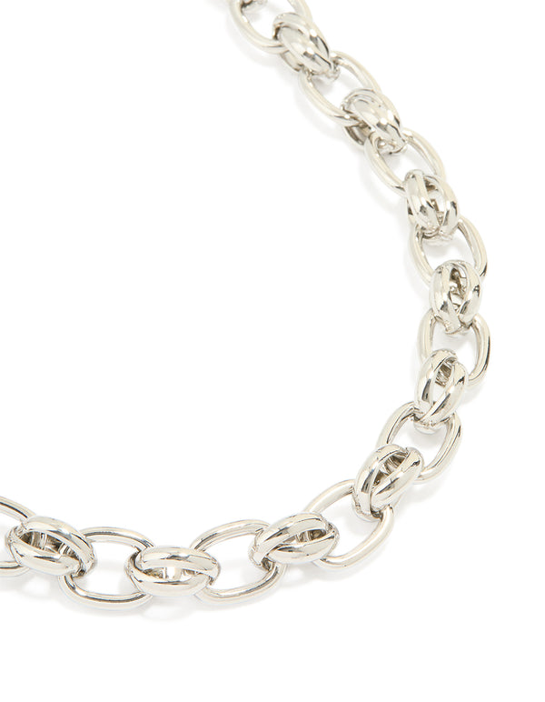 Silver Chunky Chain Necklace