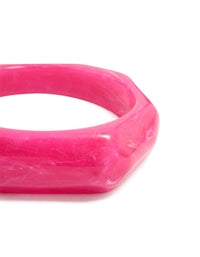 Pink Acrylic Geometric Bangle - link has visual effect only