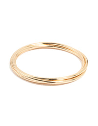 Gold Classic Multi-Width Bangles 3-Pack - link has visual effect only