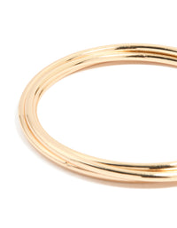 Gold Classic Multi-Width Bangles 3-Pack - link has visual effect only
