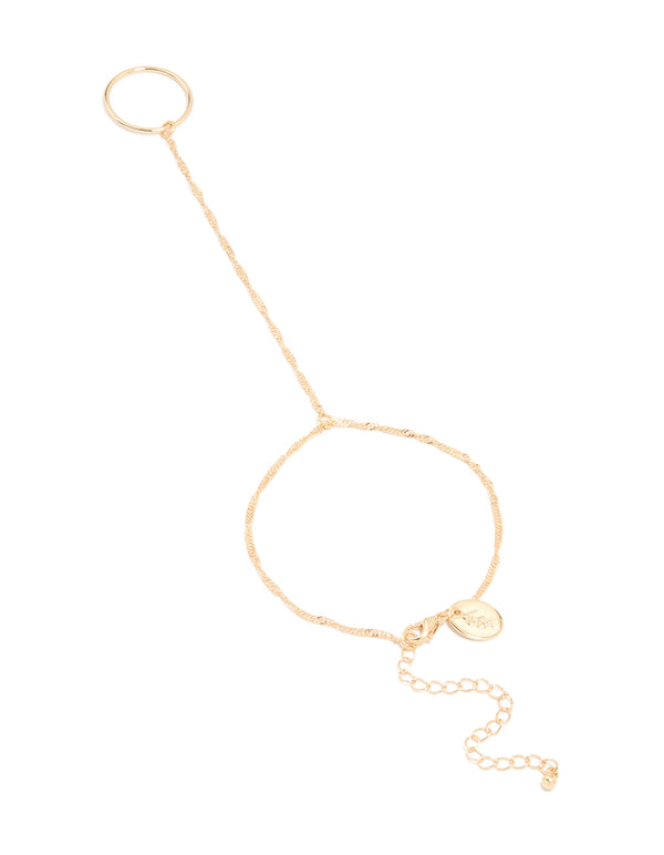 Gold Singapore Hand Chain