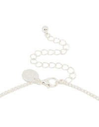 Silver Plated Cubic Zirconia Graduating Round Necklace - link has visual effect only