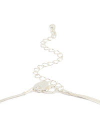 Silver Plated Freshwater Pearl Pendant Snake Chain Necklace - link has visual effect only