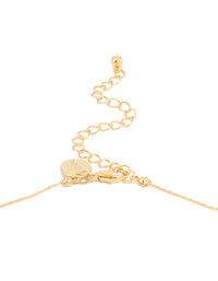 Gold Plated Pearl Alternating Necklace - link has visual effect only