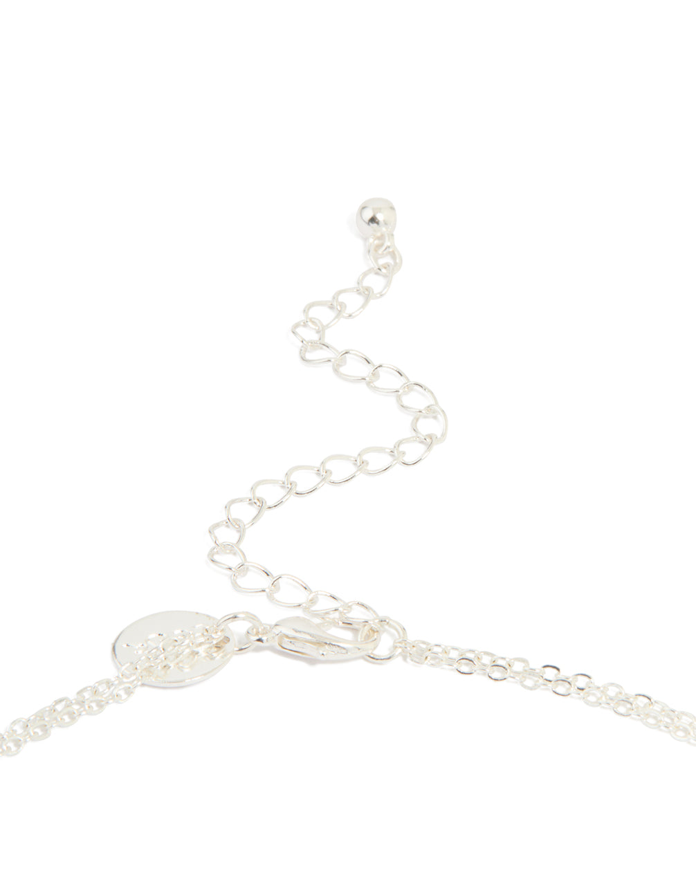 Silver Plated Pearl Layered Necklace