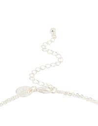 Silver Plated Pearl Layered Necklace - link has visual effect only