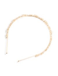 Gold Plated Wavy Vine Headband - link has visual effect only