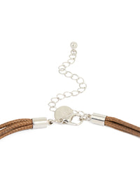 Silver Cord Abstract Star Necklace - link has visual effect only