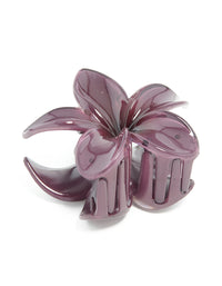 Plum Frangipani Hair Claw Clip - link has visual effect only