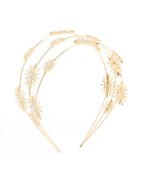 Gold Diamante Celestial Layered Headband - link has visual effect only