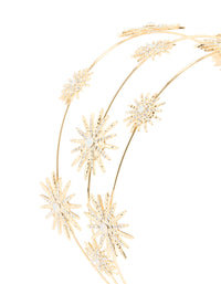 Gold Diamante Celestial Layered Headband - link has visual effect only