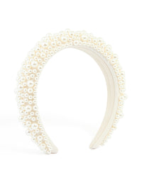Pearl Cluster Fabric Headband - link has visual effect only