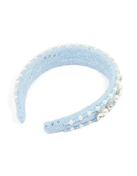 Blue Preppy Embellished Headband - link has visual effect only