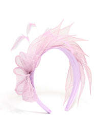 Lilac Overlapping Sinamay Headband - link has visual effect only