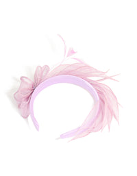 Lilac Overlapping Sinamay Headband - link has visual effect only