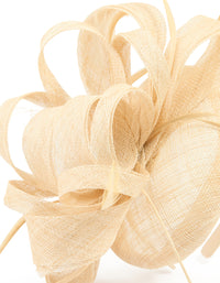Cream Loop & Feather Pillbox Fascinator - link has visual effect only
