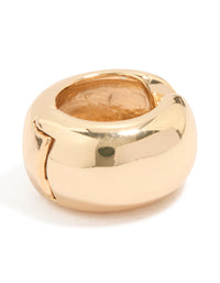 Gold Thick Round Ear Cuff - link has visual effect only