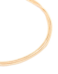 Gold Triple Layered Simple Anklet - link has visual effect only