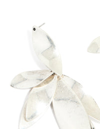 Silver Multi Petal Drop Earrings - link has visual effect only